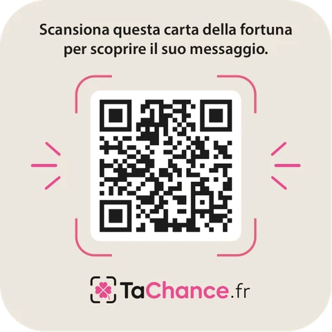 Carta Chance TaChance con QR code da scansionare